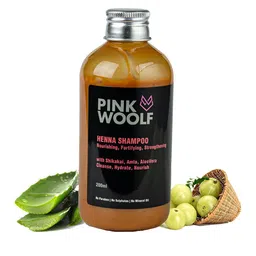 PINK WOOLF Henna Shampoo Nourishes & Strengthen Hair With Amla & Aloevera-200ml-24