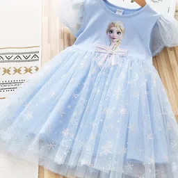 YK Girls Fit & Flare Dress-36