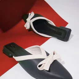 Try Me Women Mules with Bows Flats-12