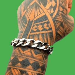 Dynamic Retail Global Men Silver-Plated Link Bracelet-image-6