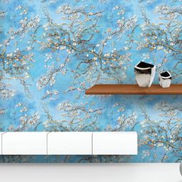 ArtzFolio Printed UV-Resistant Anti-Bacterial D Almond Blossoms By Vincent Van Gogh Peel & Stick Wallpaper-image-81