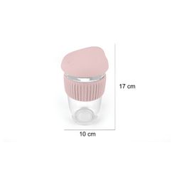 We3 Pink Solid Glass Matte Cups Set of Cups and Mugs image 4