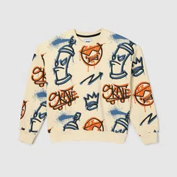 max Boys Humour and Comic Printed Cotton Sweatshirt-image-31