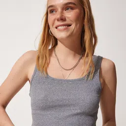 Happiness istanbul Women Cotton Crop Top-image-44