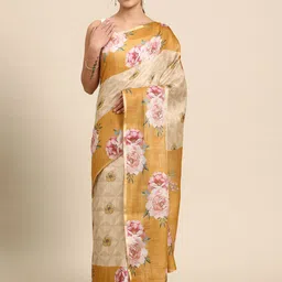 DIVASTRI Floral Zari Tissue Tussar Saree-picture-17