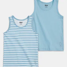 You Got Plan Boys Pack Of 2 Printed Cotton Basic Vests VANumber-49