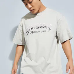 max Men Graphic Printed Round Neck Cotton Oversized T-shirt-image-78