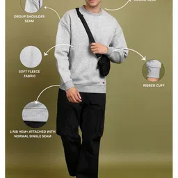 MOUNTAIN COLOURS Men Round Neck Pullover Sweatshirt-picture-18