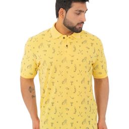 WILD COPS Men Printed Polo Collar T-shirt-image-73
