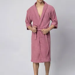 LacyLook Men Shawl Collar Bath Robe With Belt-picture-30