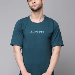 Metronaut Typography Printed Round Neck Drop-Shoulder Pure Cotton Oversized T-shirt-image-31