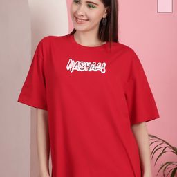 Tromko Women Pack of 2 Graphic Printed Round Neck Cotton Oversized T-shirts-picture-20