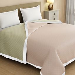 Boutique Living India Pink Geometric Double Bed Dohar-image-95