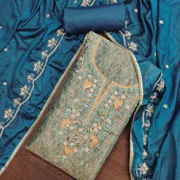 KIMISHA Embroidered Organza Unstitched Dress Material-image-93