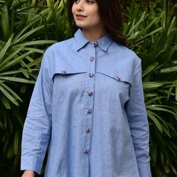 FUBAR Women Solid Shirt Collar Top-picture-8