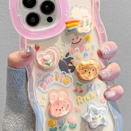 CASE CREATION Cartoon Characters Printed iPhone 14 Silicone Back Case-picture-4