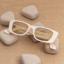 Ted Smith Unisex Rectangle Sunglasses with Polarised Lens-22