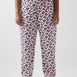 Bewakoof Women Plus Size Printed Mid-Rise Cotton Lounge Pant-image-98