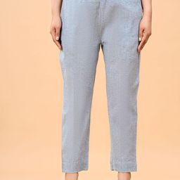 AAYUMI Women Straight Fit Mid-Rise Cotton Trousers-image-49