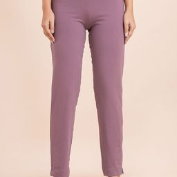 Ruby Women Smart Straight Fit Easy Wash Trousers-96