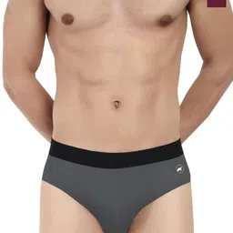 LOGGERHEAD Pack Of 2 Cotton Hipster Briefs LHMB002-Maroon-S.Grey-image-25