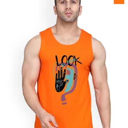 SLOWLORIS Pack Of 2 Printed Scoop Neck Cotton Gym Vest-picture-41