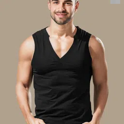 TRIPR Pack Of 2 Modern Fit Cotton Basic Vests TBL-GYVESTVT2-picture-1