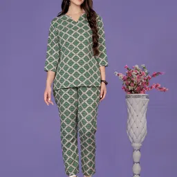 Vegles Printed Tunic With Trouser Co-Ords-image-15