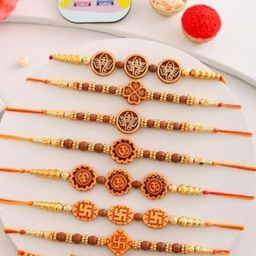 CraftVatika Set Of 8 Bhaiya & Bhabhi Rakhi Gift Set-18