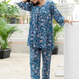 GULABOSITABO Printed Cotton Tunic & Trousers Co-Ord-image-28