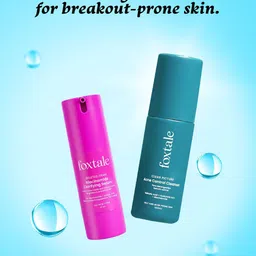 FoxTale Acne Control Cleanser - 100 ml & Niacinamide Clarifying Serum - 30 ml image 2