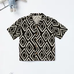 max Boys OpaqueGeometric Printed Casual Shirt-picture-29