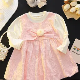 YK Girls Pack of 2 Self DesignPinafore Dress-image-59