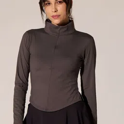 CAVA Women Geometric Lightweight Crop Running Sporty Jacket-picture-38