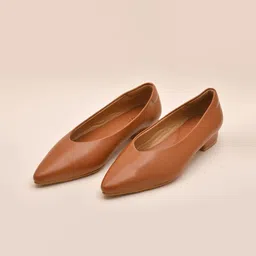 La Fiza Women PU Block Pumps with Buckles-image-53