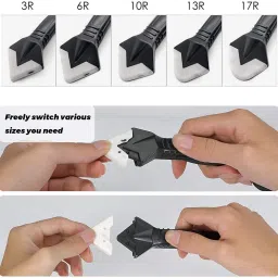 Silicone Tool Grout Scraper, Caulking Grouting Tool, Sealant Finishing Tool Bathtub Feet-image-47