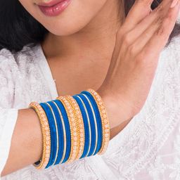 Mamon Creations Set of 20 Alloy Bangles-image-78