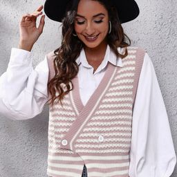 Oh Rare Women Striped Cardigan-image-33
