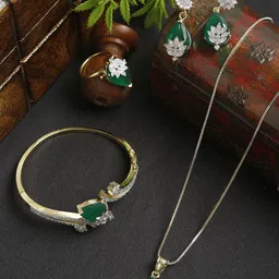 YouBella Gold-Plated Artificial Stone Studded Jewellery Set-picture-13