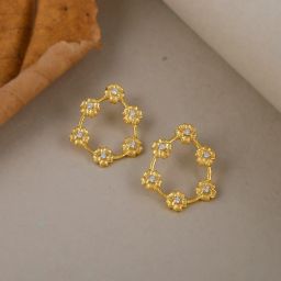 Femme Jam 925 Sterling Silver Zirconia Crystal Gold Plated Dangler Drop Earrings for Women White Gold Cubic Zirconia Dangle Earring-image-80