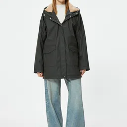Koton Women Hooded Solid Parka Jacket-image-41