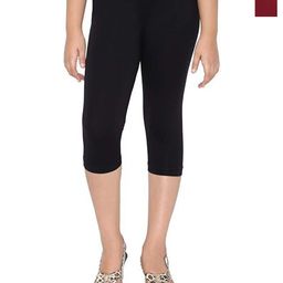 FRENCH KLEIDER Girls Pack Of 2 High-Rise Slim Fit Capris-image-86