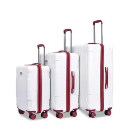 Luggero Set Of 3 Hard-Sided Large, Medium & Cabin Trolley Bag-picture-24