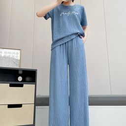 Stem Rope Striped T-shirt & Trousers-picture-28