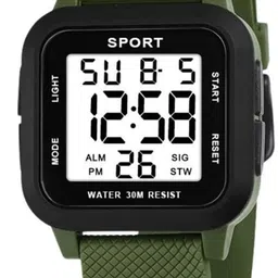 Poshi Men Square Dial Abs Strap Watch with Adjustable Clasp image 2