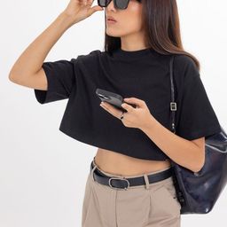 Urban Monkey Women Extended Sleeves Pockets Boxy T-shirt-image-51