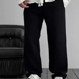 EVERDION Men Relaxed Loose Fit Chinos Trousers-image-67