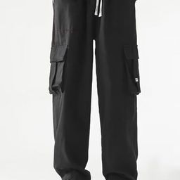 StyleCast x Revolte Men Regular Fit Pleated Cargos Trousers-image-60