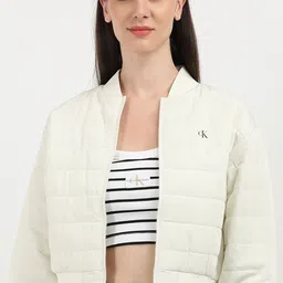 Calvin Klein Jeans Women Windcheater Quilted Jacket with Patchwork-picture-46
