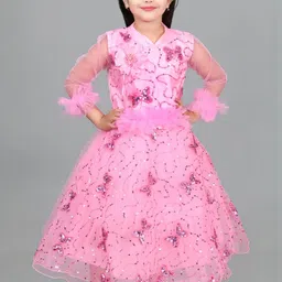 Zenat Ruffled Fit & Flare Midi Dress-image-93